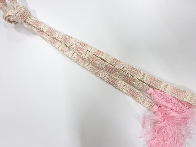 正絹　夏手組帯締め